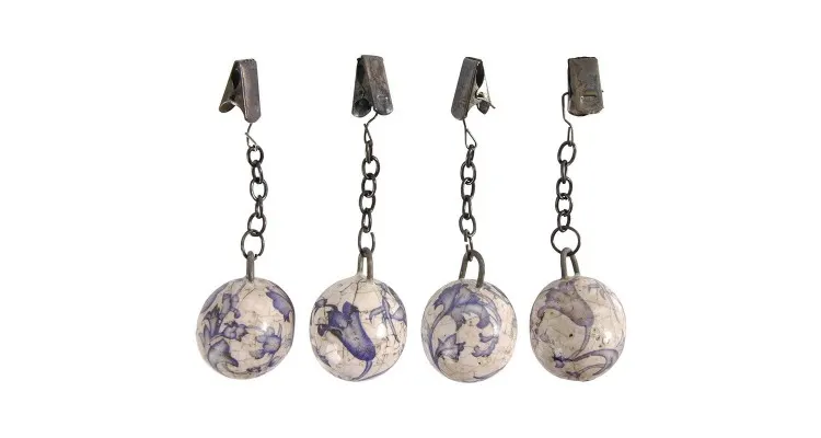 Set 4 contragreutati din ceramica antichizata pentru fata de masa Regana