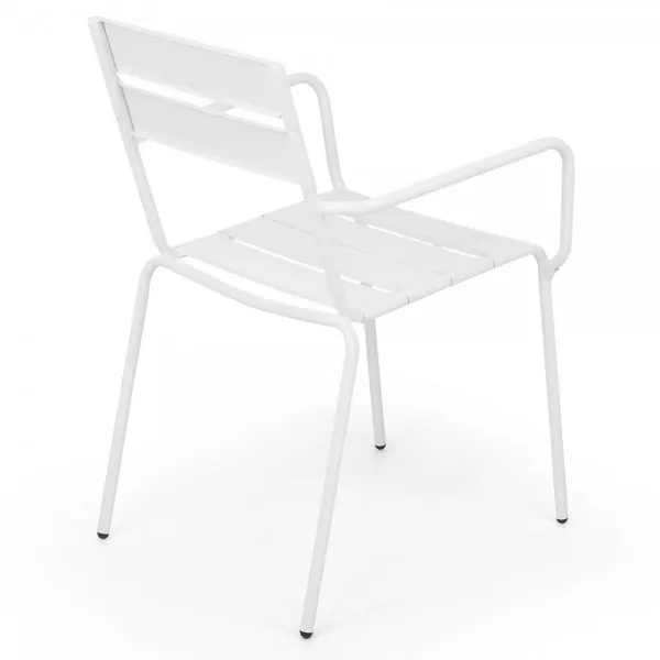 Scaun suprapozabil BALI 55x37.5x81 alb — imaginea 4