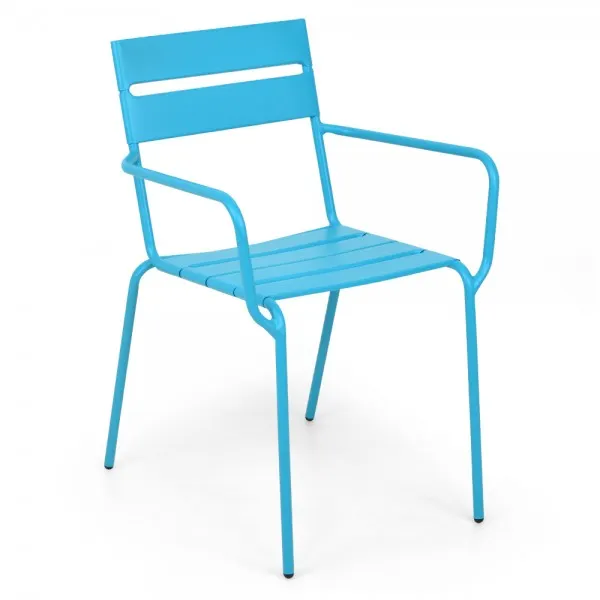 Scaun suprapozabil BALI 55x37.5x81 albastru — imaginea 2