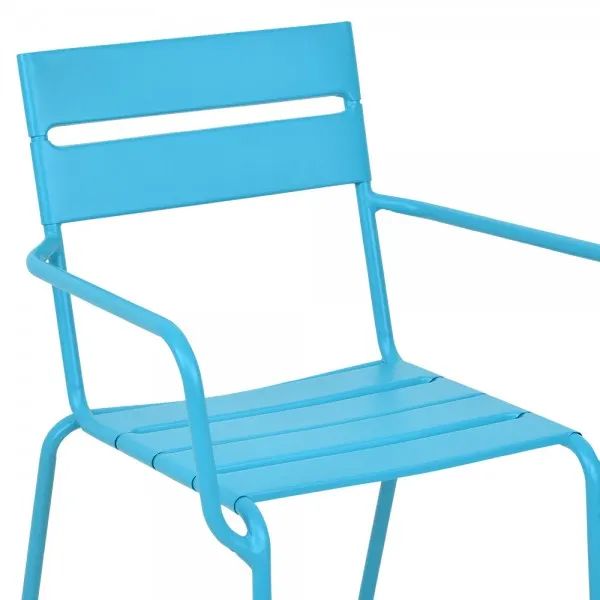 Scaun suprapozabil BALI 55x37.5x81 albastru — imaginea 5