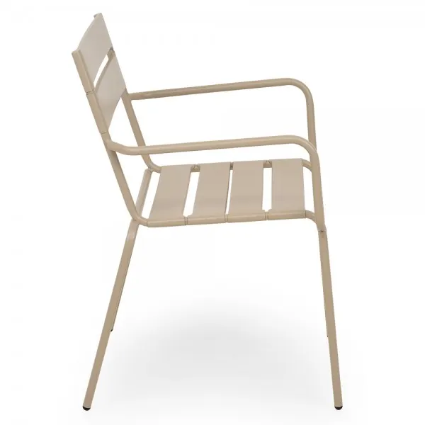 Scaun suprapozabil BALI 55x37.5x81 kaki — imaginea 3