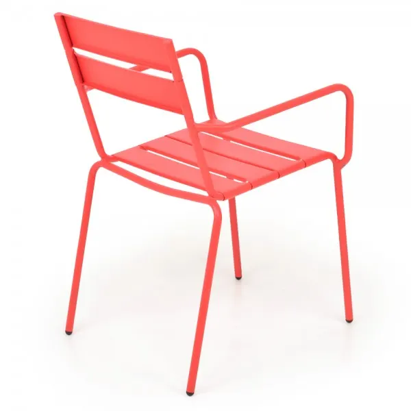 Scaun suprapozabil BALI 55x37.5x81 rosu — imaginea 4