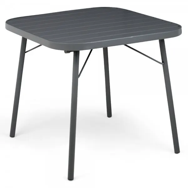 Masa patrata BALI 80x80x72 gri — imaginea 3