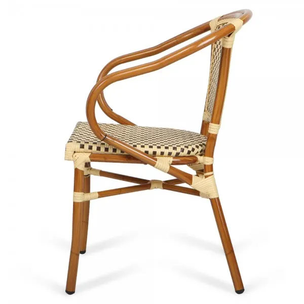 Scaun CAFE 56x59x82 natur bej-maro — imaginea 3