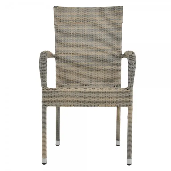 Scaun suprapozabil SLOAN 55x60x94 cm gri — imaginea 2