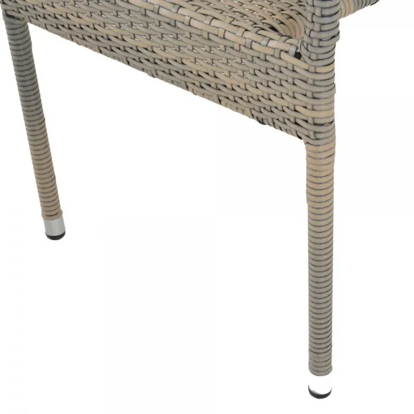 Scaun suprapozabil SLOAN 55x60x94 cm gri — imaginea 3