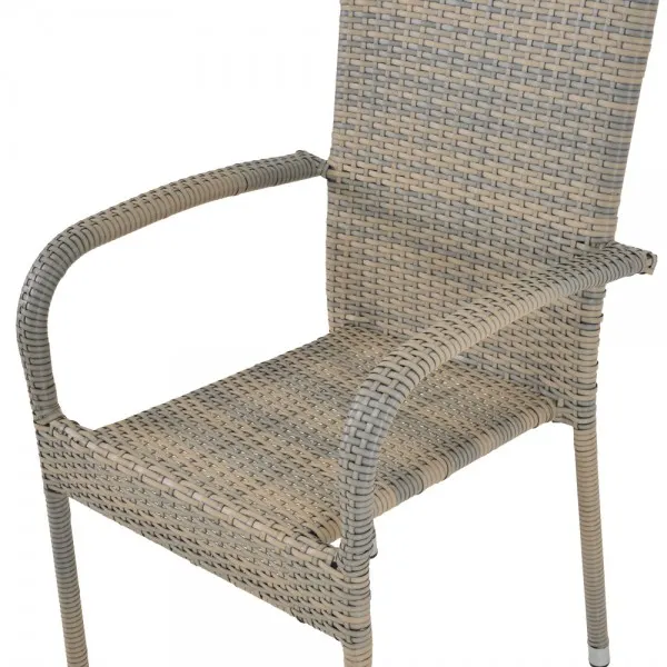 Scaun suprapozabil SLOAN 55x60x94 cm gri — imaginea 4