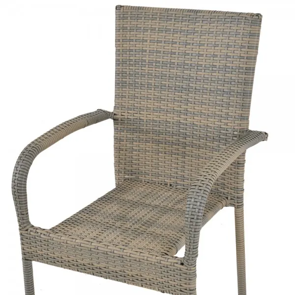 Scaun suprapozabil SLOAN 55x60x94 cm gri — imaginea 5