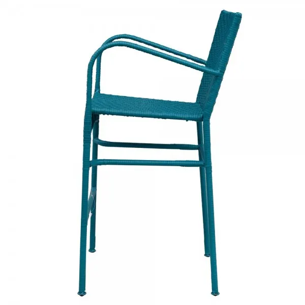 Scaun bar NEELY 57x58x111.5 cm albastru — imaginea 3