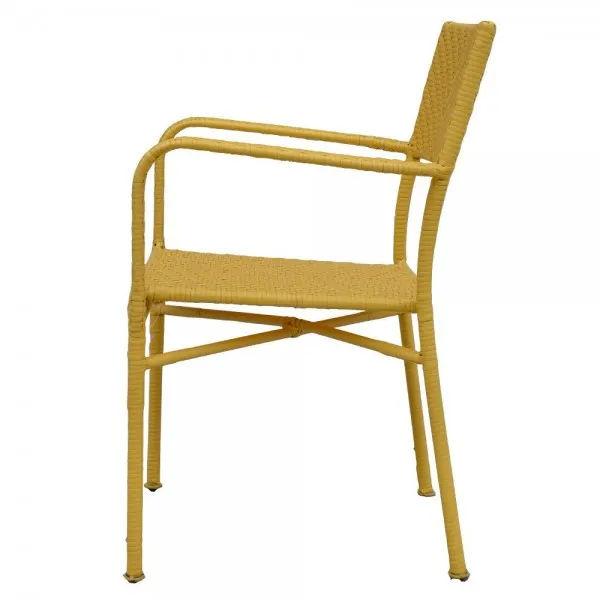 Scaun suprapozabil NEELY 57x55.5x89 cm galben — imaginea 3