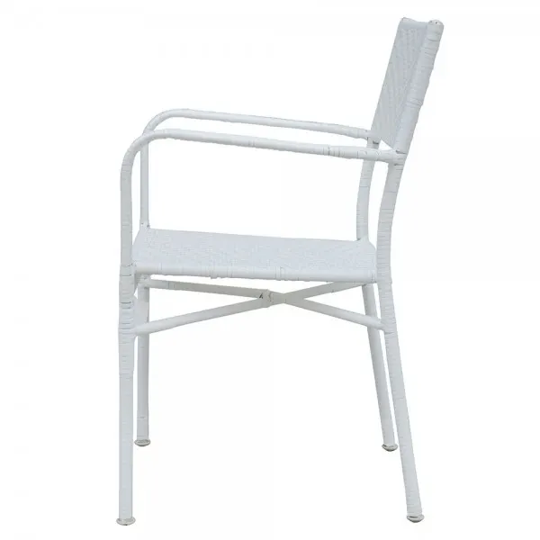 Scaun suprapozabil NEELY 57x55.5x89 cm alb — imaginea 3
