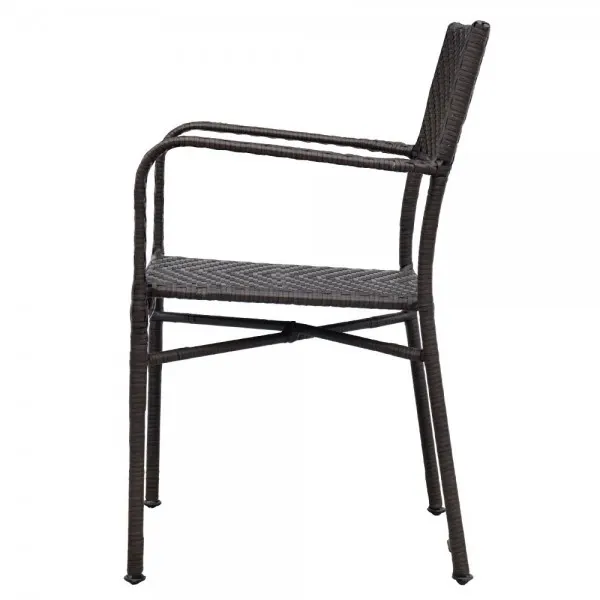 Scaun suprapozabil NEELY 57x55.5x89 cm maro — imaginea 3
