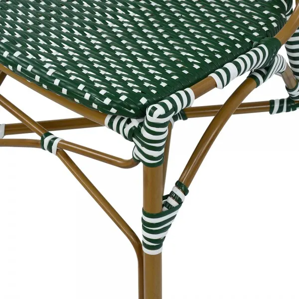 Scaun FRENCH 46x60x95 natur,verde-alb — imaginea 4