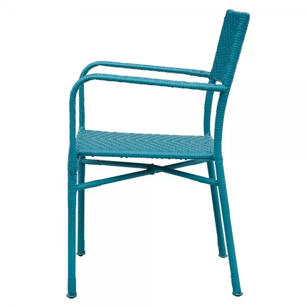 Scaun suprapozabil NEELY 57x55.5x89 cm albastru — imaginea 3