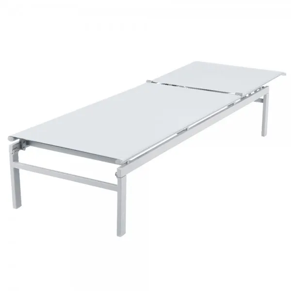 Sezlong SOLAR 190x59.5x34 alb — imaginea 2