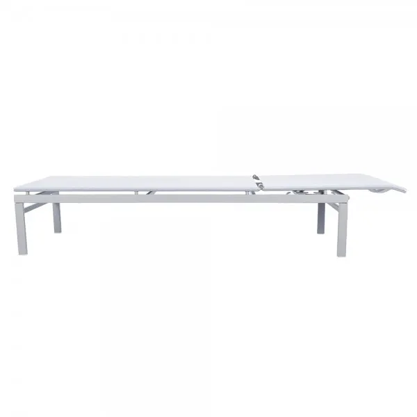 Sezlong SOLAR 190x59.5x34 alb — imaginea 4
