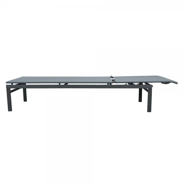 Sezlong SOLAR 190x59.5x34 gri — imaginea 4
