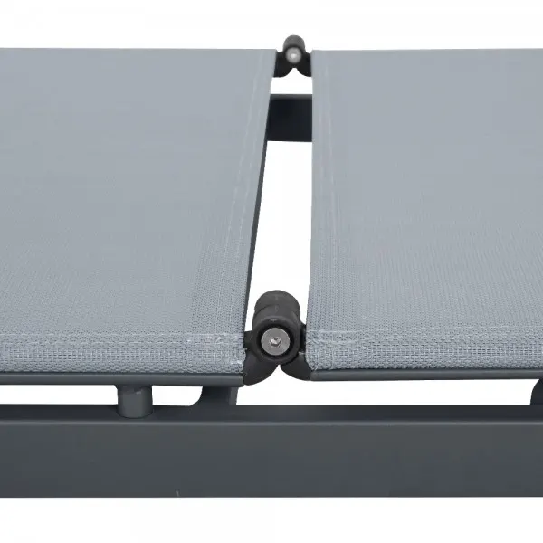 Sezlong SOLAR 190x59.5x34 gri — imaginea 5