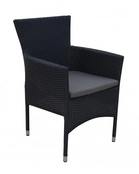 Scaun ENCORE 57x59x89 negru/gri — imaginea 2