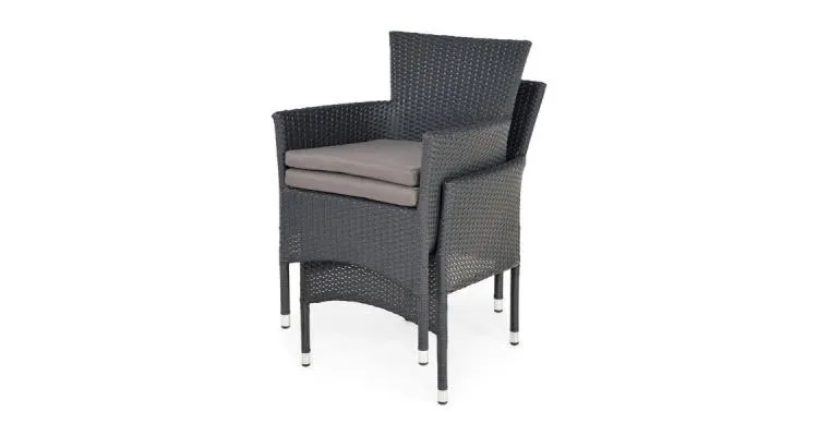 Scaun ENCORE 57x59x89 negru/gri — imaginea 3