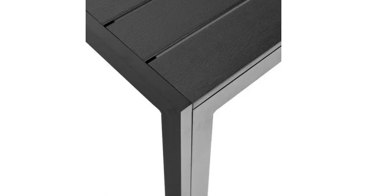Masa dreptunghiulara mica ENCORE 150x90x74 negru — imaginea 5