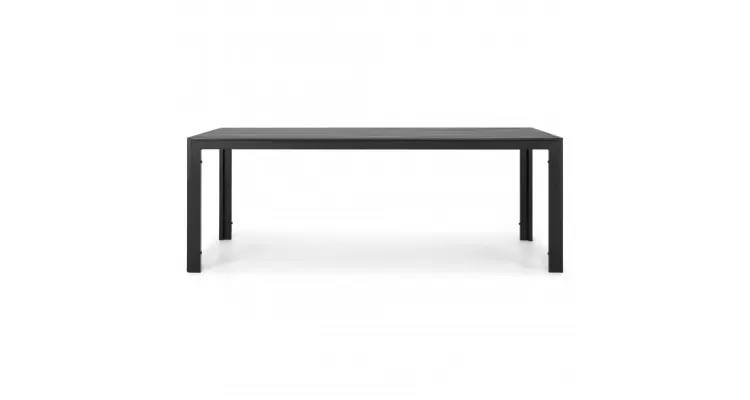 Masa dreptunghiulara mare ENCORE 205x90x74 negru — imaginea 2