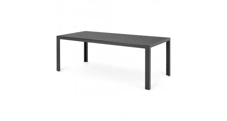 Masa dreptunghiulara mare ENCORE 205x90x74 negru — imaginea 3
