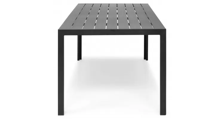Masa dreptunghiulara mare ENCORE 205x90x74 negru — imaginea 4
