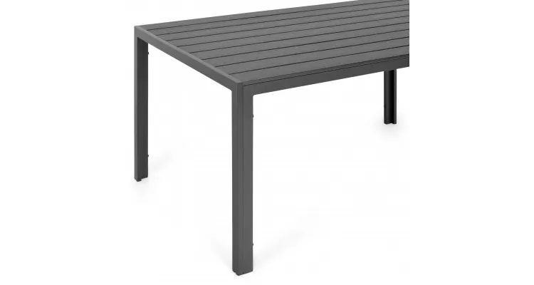 Masa dreptunghiulara mare ENCORE 205x90x74 negru — imaginea 5