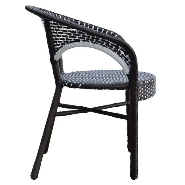 Scaun suprapozabil ISABELLE 66x71x76 cm maro/alb — imaginea 3