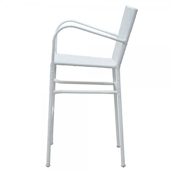 Scaun bar NEELY 57x58x111.5 cm alb — imaginea 3