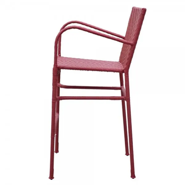 Scaun bar NEELY 57x58x111.5 cm rosu — imaginea 3