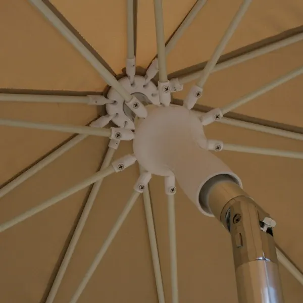 Umbrela de gradina MIAMI, 200 cm, Bej — imaginea 3