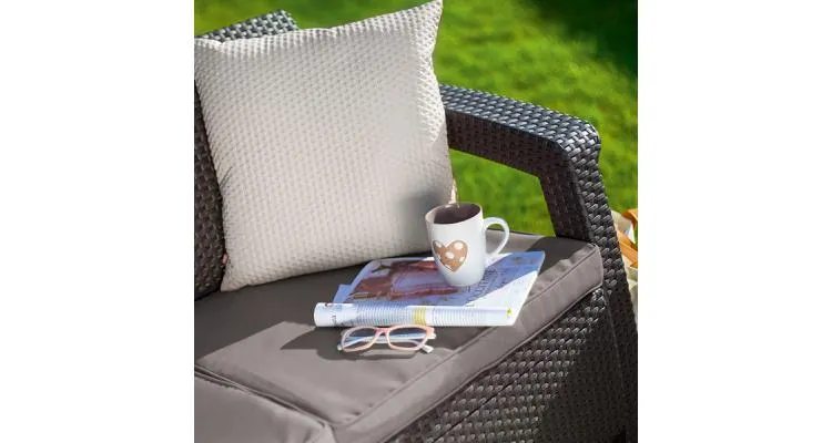 Canapea de gradina CORFU II LOVE SEAT Maro/Gri-Taupe — imaginea 5