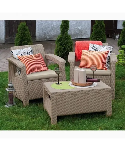 Set mobilier de gradina Corfu II Weekend Capuccino/Gri-nisipiu — imaginea 2