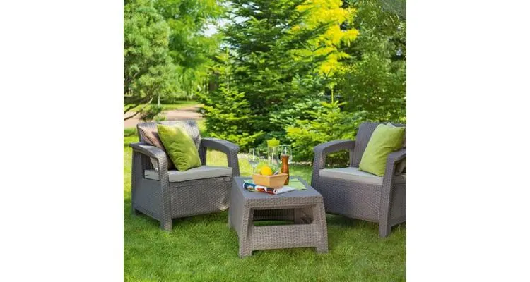 Set mobilier de gradina Corfu II Weekend Capuccino/Gri-nisipiu — imaginea 4