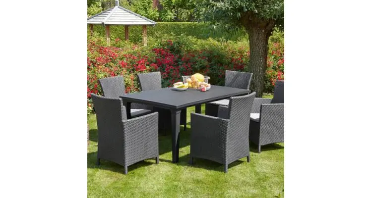 Scaun de gradina Iowa Grafit/Gri-rece — imaginea 3