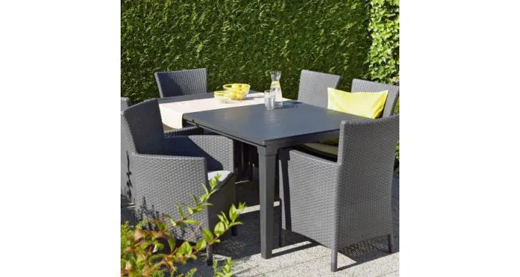 Scaun de gradina Iowa Grafit/Gri-rece — imaginea 5