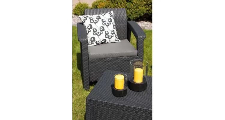 Set mobilier de gradina Corfu II Weekend Grafit/ Gri-rece — imaginea 2