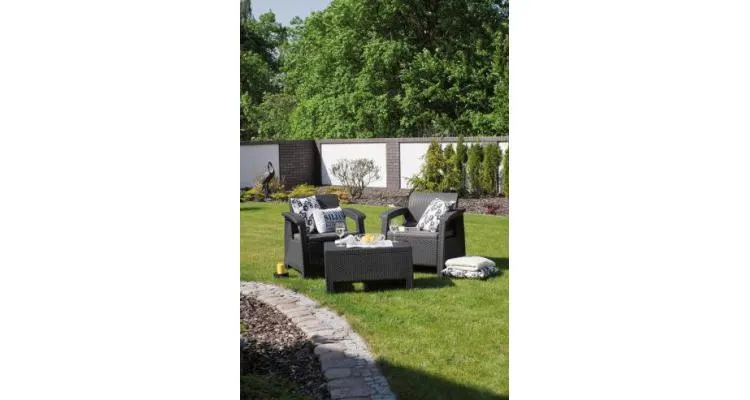 Set mobilier de gradina Corfu II Weekend Grafit/ Gri-rece — imaginea 4