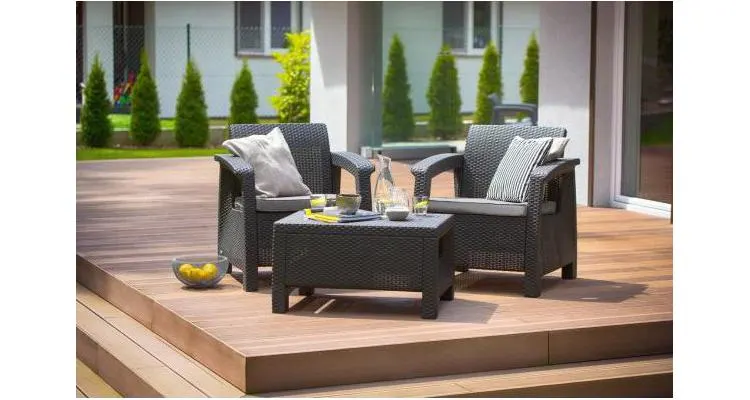 Set mobilier de gradina Corfu II Weekend Grafit/ Gri-rece — imaginea 5
