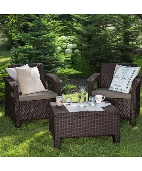 Set mobilier de gradina Corfu II Weekend Maro/Gri-taupe — imaginea 2
