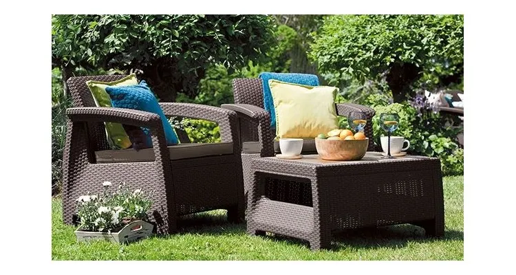Set mobilier de gradina Corfu II Weekend Maro/Gri-taupe — imaginea 3