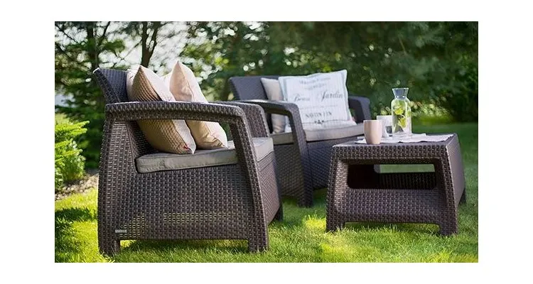 Set mobilier de gradina Corfu II Weekend Maro/Gri-taupe — imaginea 4