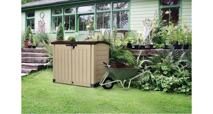 Dulap gradina ARC INDOOR Bej/Maro, 146 x 82 x 120 cm — imaginea 2