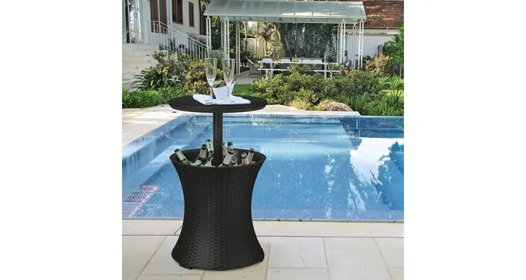Masuta de bar Cool Bar Rattan Antracit — imaginea 2