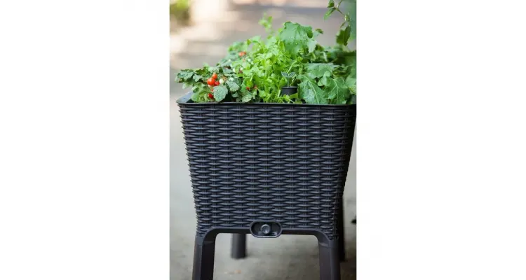 Jardiniera cu picioare EASY GROW Maro — imaginea 5