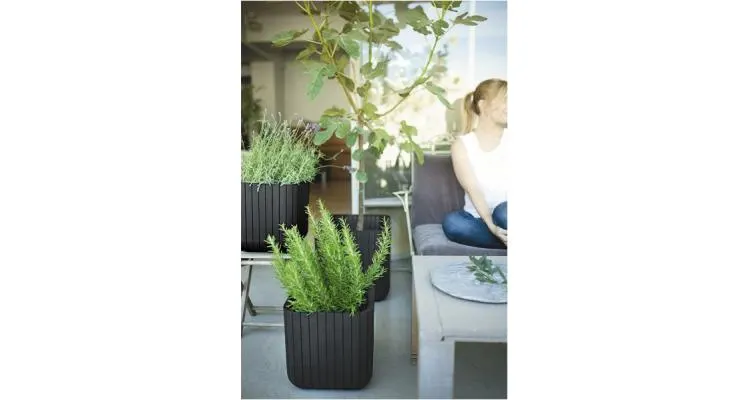 Ghiveci Cube Planter L Antracit