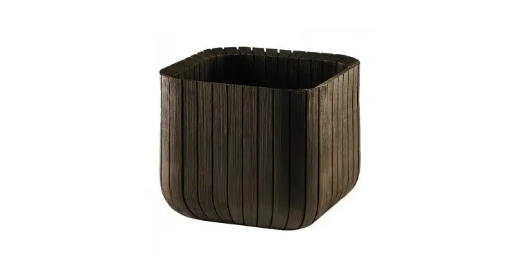 Ghiveci Cube Planter M Maro-Auriu — imaginea 4