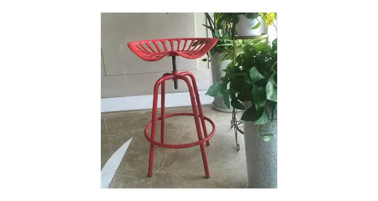Scaun metalic de bar cu sezut model Tractor — imaginea 3